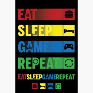 Αφίσες Gaming - Eat Sleep Game Repeat