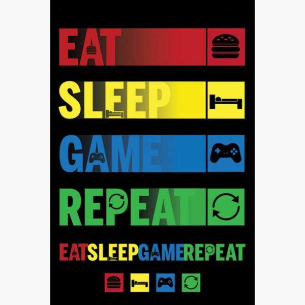 Αφίσες Gaming - Eat Sleep Game Repeat