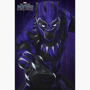 Αφίσες Marvel, Dc, Super Heroes - Black Panther, Glow