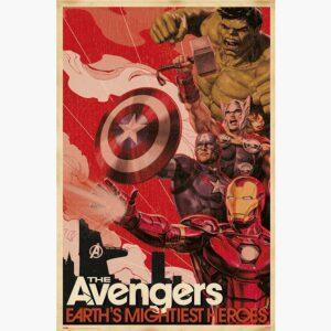 Αφίσες Marvel, Dc, Super Heroes - Marvel Comics Avengers, Earth's Migthiest Heroes