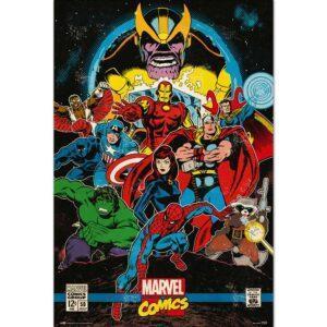 Αφίσες Marvel, Dc, Super Heroes - Marvel Comics Infinity Retro