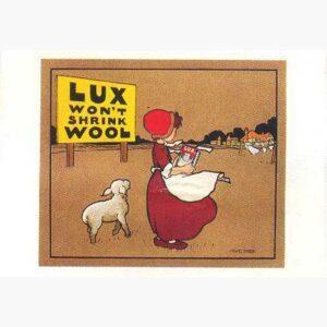 Αφίσες Παλιές Διαφημίσεις - Lux wont shrink Wool