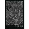 Αφίσες Τοπία, Πόλεις – Madrid City Map