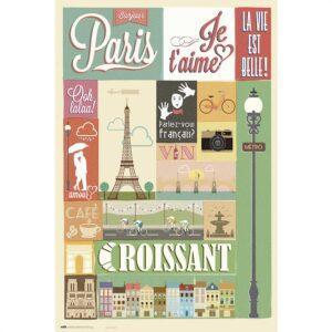 Αφίσες Τοπία, Πόλεις - Paris Collage