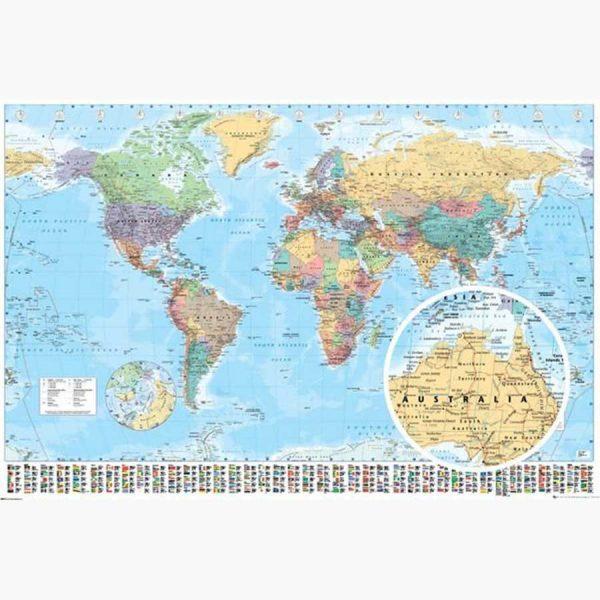 Αφίσες Χάρτες - World Map