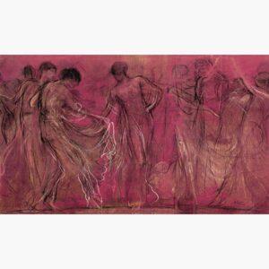 Αναπαραγωγές Ελλήνων Ζωγράφων σε Καμβά - Γύζης Νικόλαος, Χορός των μουσών