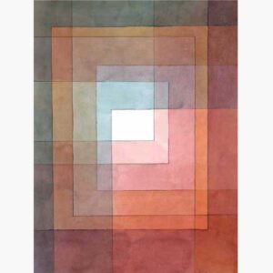Αναπαραγωγές Ξένων Ζωγράφων σε καμβά - Paul Klee White Framed Polyphonically