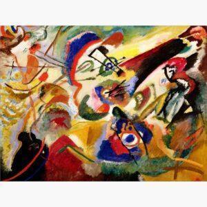 Αναπαραγωγές Ξένων Ζωγράφων σε καμβά - Wassily Kandinsky Composition No. 7