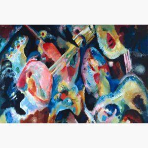 Αναπαραγωγές Ξένων Ζωγράφων σε καμβά - Wassily Kandinsky Improvisation, The Deluge