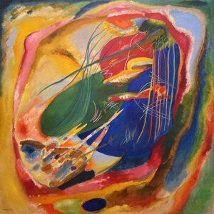 Αναπαραγωγές Ξένων Ζωγράφων σε καμβά - Wassily Kandinsky Picture with three Spot