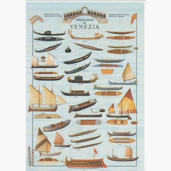 Εκπαιδευτικές Αφίσες - Imbarcazioni di Venezia