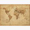 Γιγαντοαφίσες – World Map (Vintage Style)