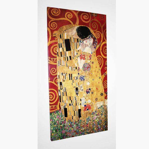 Καμβάς - Ελαιογραφία - Gustav Klimt - The Kiss (Red Variation), by Selected Artworks