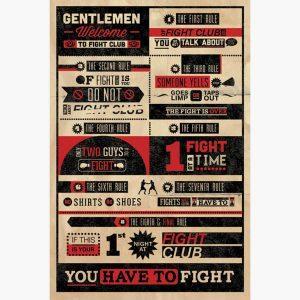 Κινηματογραφικές Αφίσες - Fight Club (Infographic)