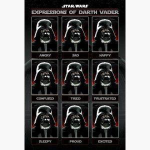 Κινηματογραφικές Αφίσες - Star Wars, Expressions of Darth Vader