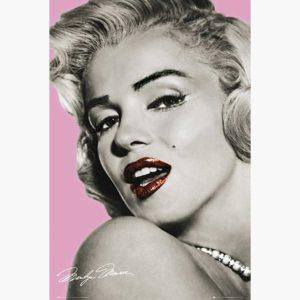Κινηματογραφικές Αφίσες - Marilyn Monroe with Red Lipstick