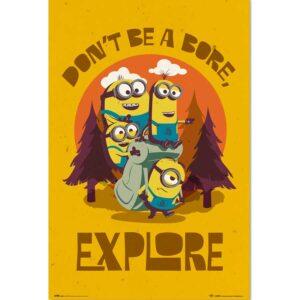 Κινηματογραφικές Αφίσες - Minions, Don't be bore Explore