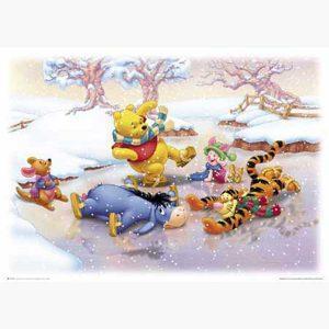 Παιδικές Αφίσες - Winnie the Pooh Roo, Piglet, Eeyore, Tigger & Pooh Skating