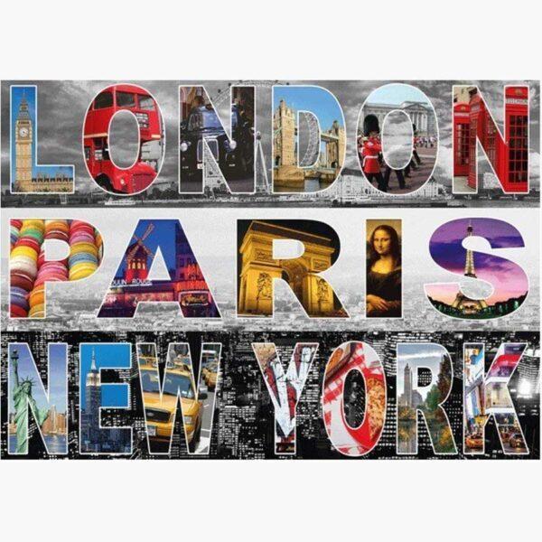 Puzzle - London, Paris, New York