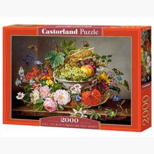 Puzzle - Still Life with Flowers and Fruit Basket