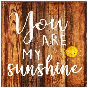 Ξύλινη Πινακίδα - You are my Sunshine