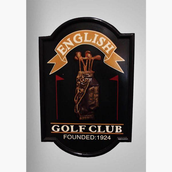 Ξυλόγλυπτοι Πίνακες - English Golf Club